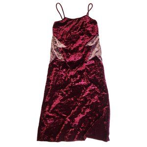 Anna Sui Crushed Velvet Starburst Slip Dress